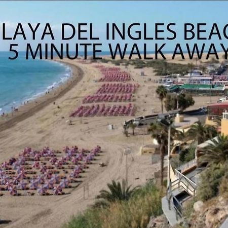 Ocean Front Cozy 2 Bedroom, 3 Beds Spacious- Netflix, Pool, Beach Lift & Fast Wifi Плайя-дель-Інглес Екстер'єр фото